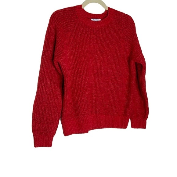 Old Navy red sweater with crew neckline. Size XS - Picture 2 of 7